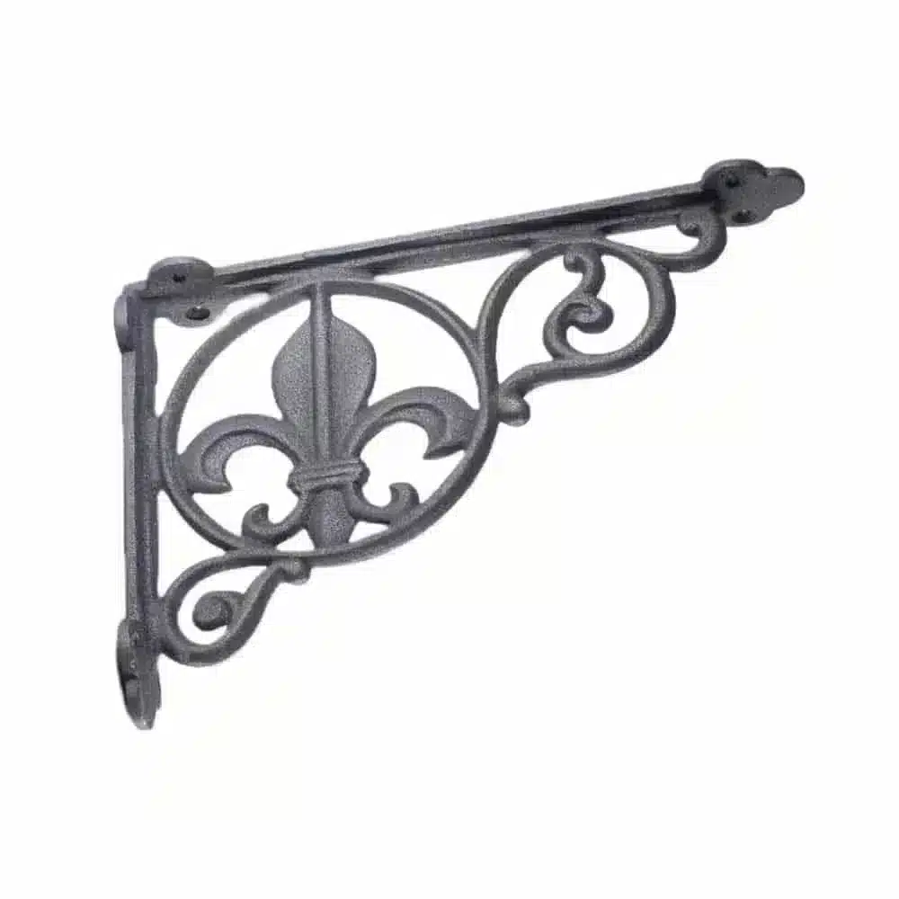 equerre tablette fleur de lys