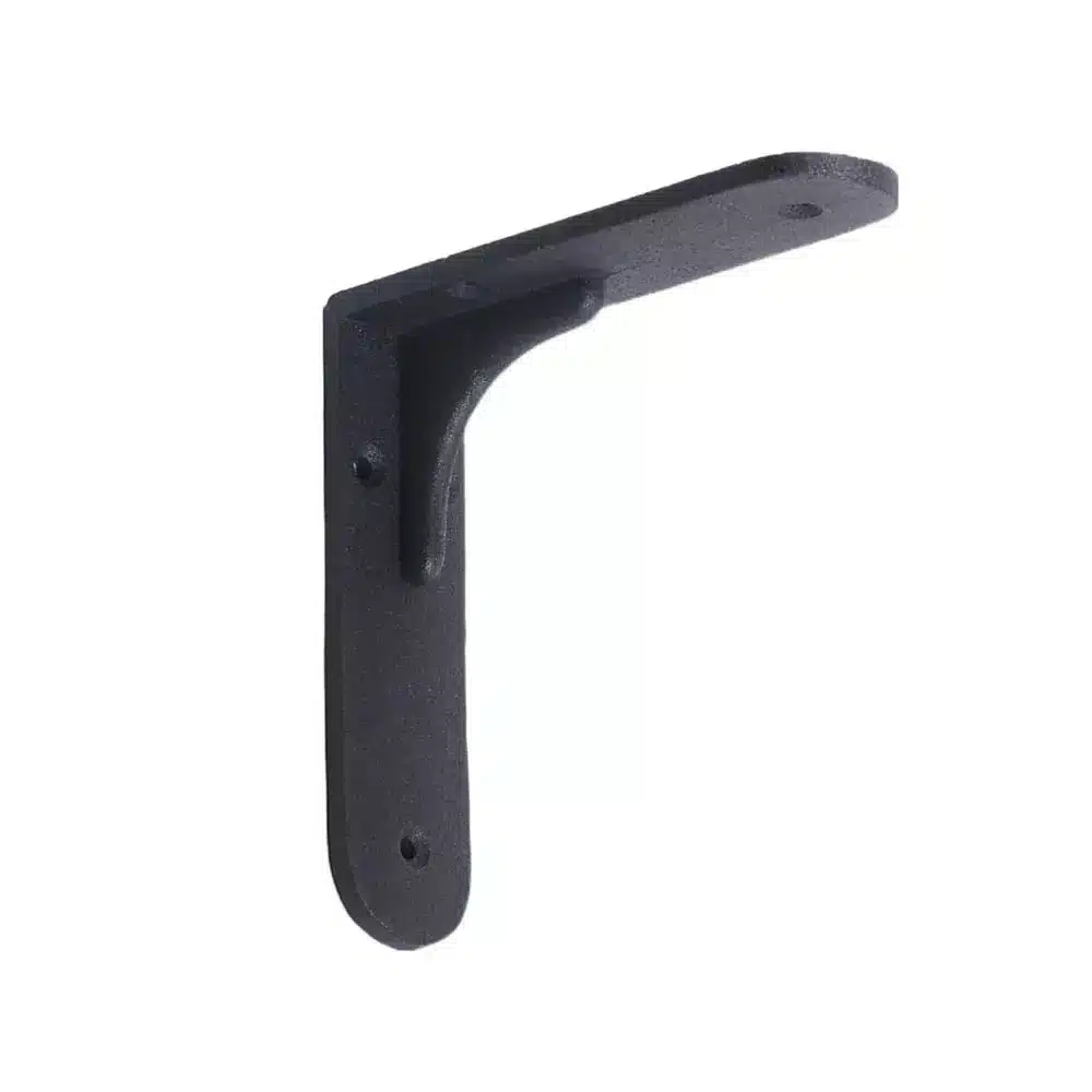 équerre tablette simple fonte noire