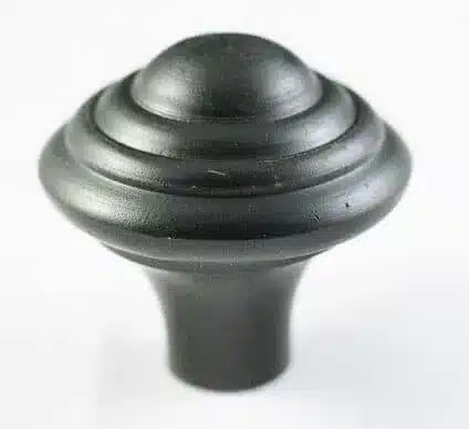 Bouton en fonte 1"1/2 noir