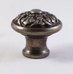 Bouton Fleur de Lys Étain Antique