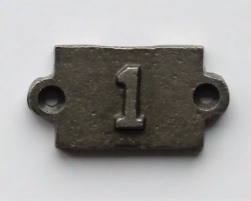 antique cast iron number 1