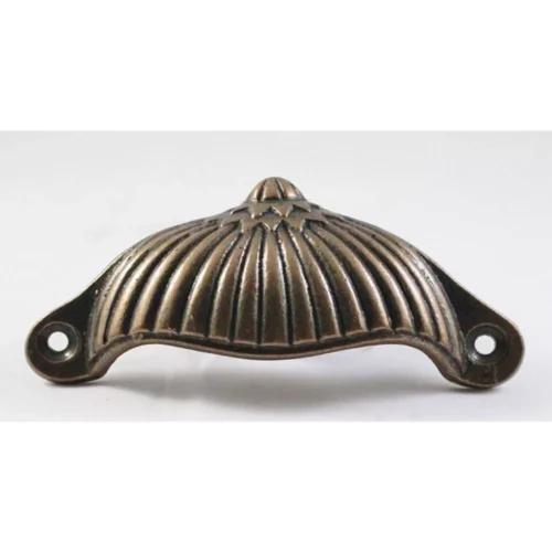 Coquille Ciselée Laiton Antique