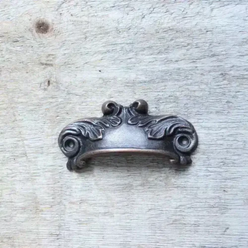 Coquille décorative cuivre antique