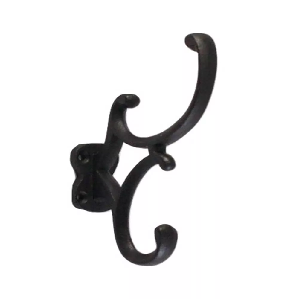 Cast Iron Black Coat Hook