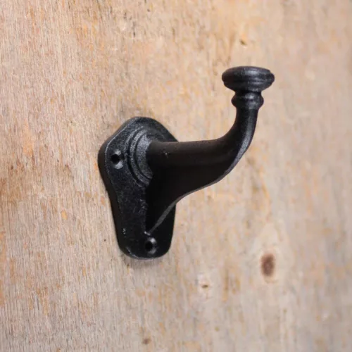 Black Cast Iron J Hook