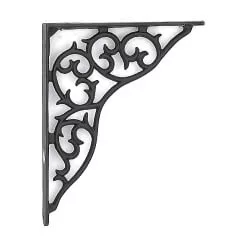 Victorian Style 10 x 9 inch Metal Shelf Bracket