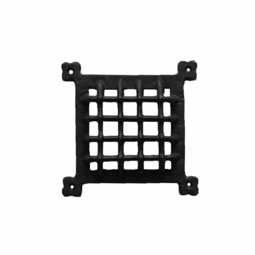 grille de porte en fonte