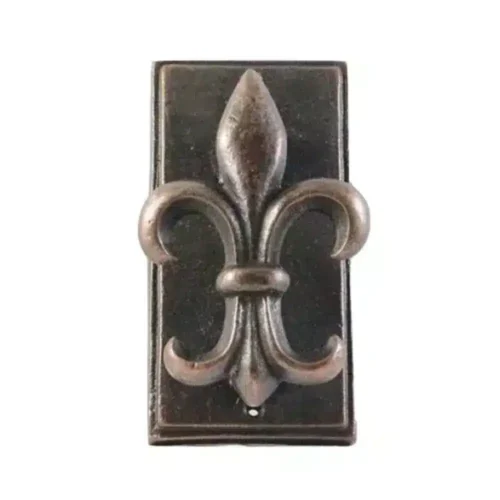 Old copper lily door knocker