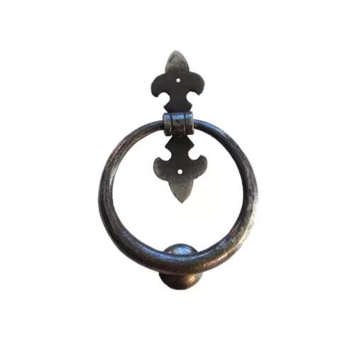 Old iron ring door knocker