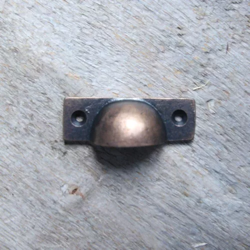 antique copper Thumb pull
