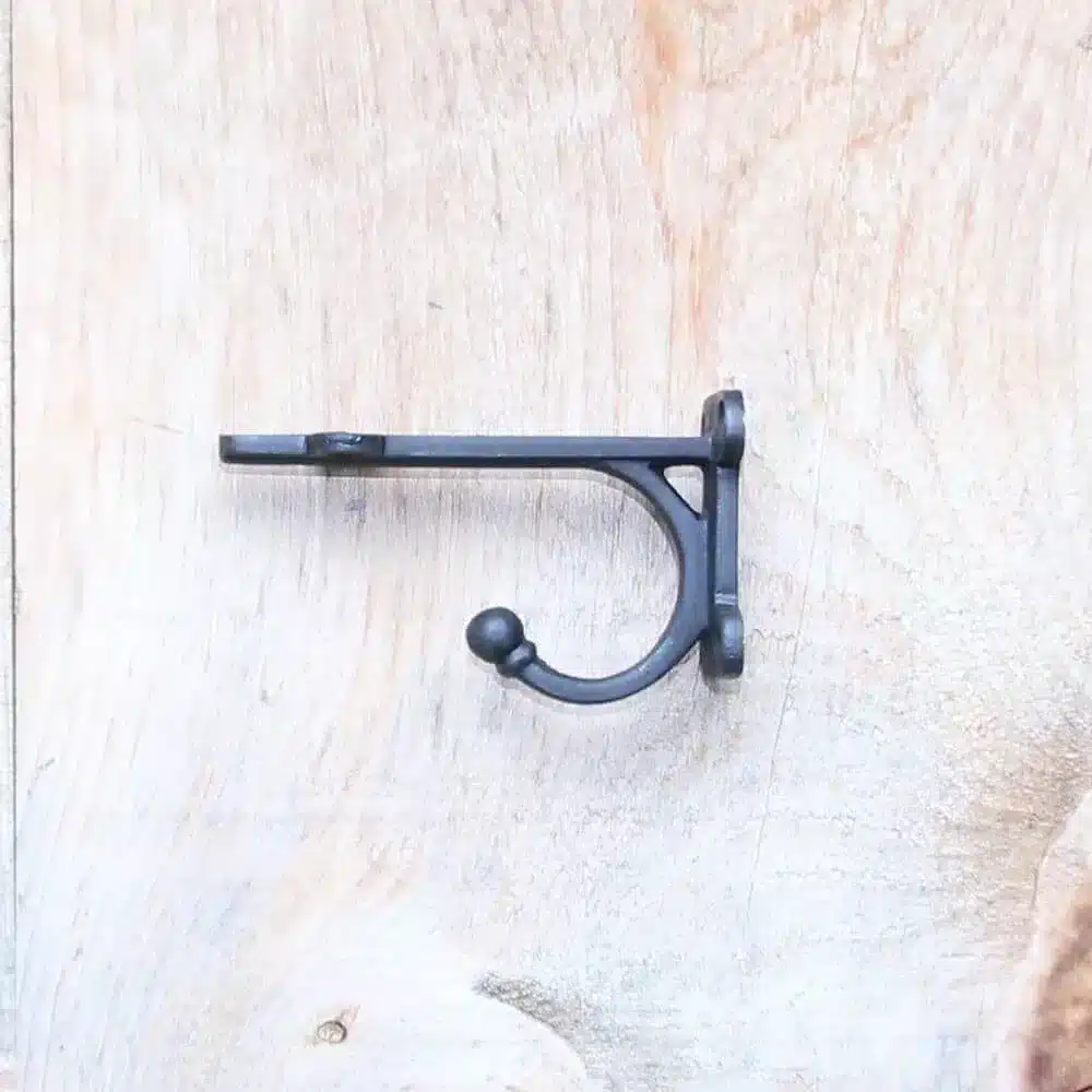 Decorative 3 x 4 inch Shelf Bracket with Hook