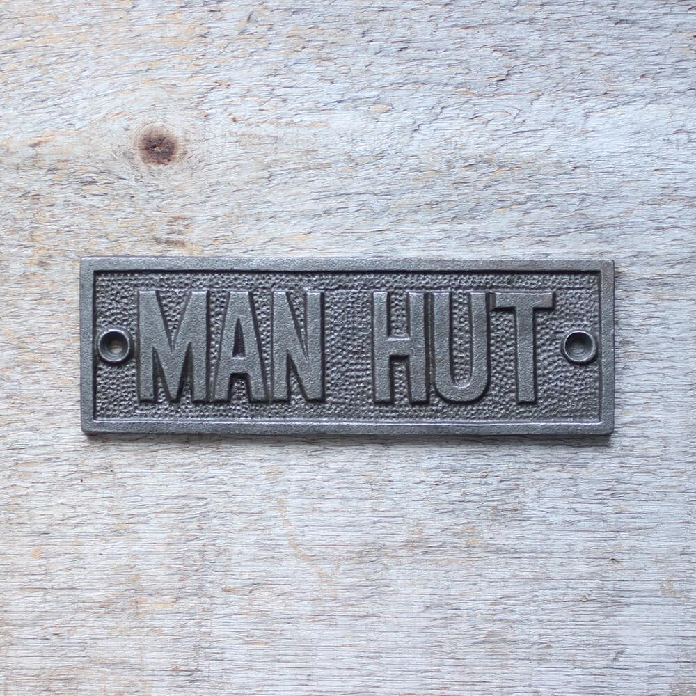Plaque en fonte ManHut