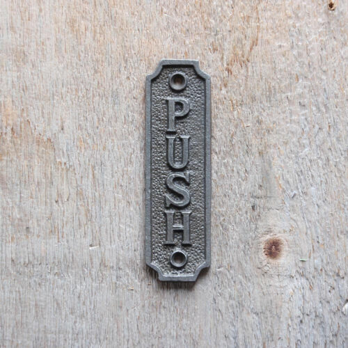 Push cast iron plate