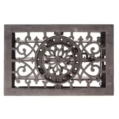Metal 6"x10" antique design Floor Register