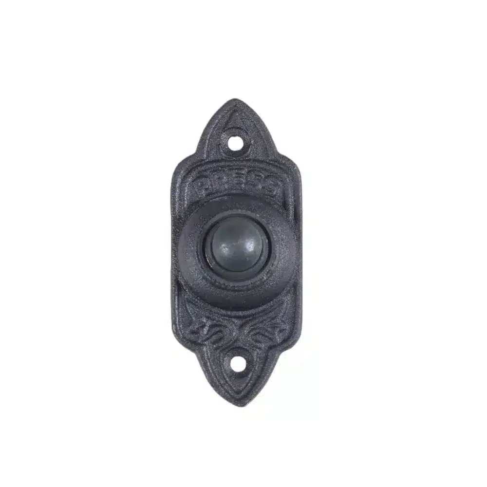 Bouton de sonnette noir