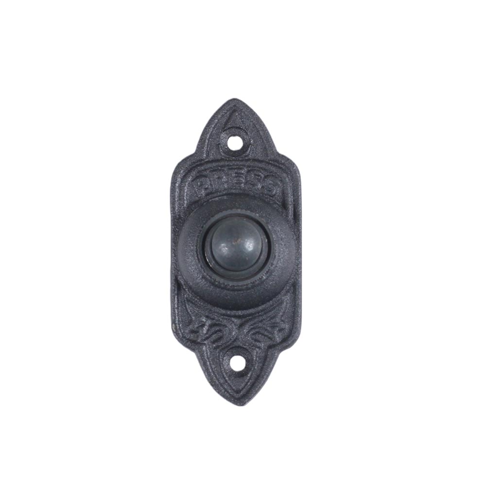 Bouton de sonnette noir