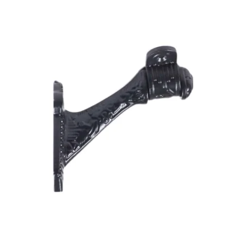 Support de main courante en fonte Noir