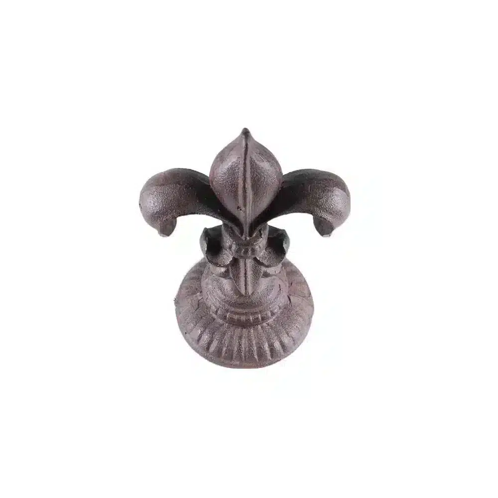 butoir de porte en fonte de type fleur de lys