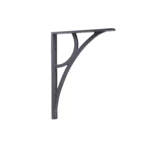 Round Shape Black Metal Shelf Bracket